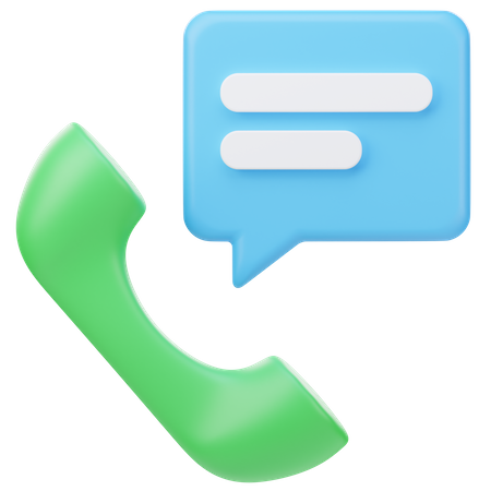 Phone Talk  3D Icon