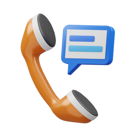 Phone Talk  3D Icon