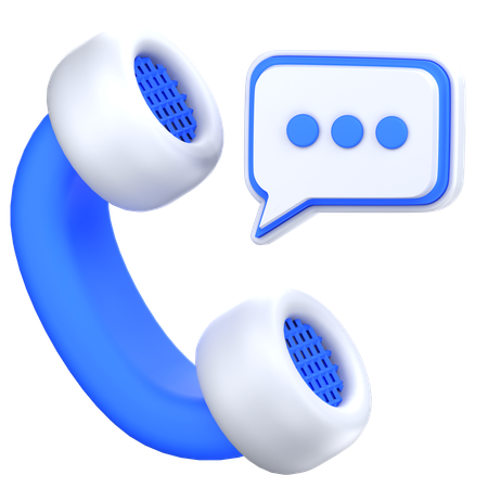 Phone talk  3D Icon