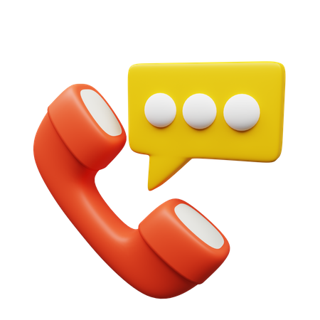 Phone Talk  3D Icon