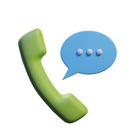 Phone Talk  3D Illustration