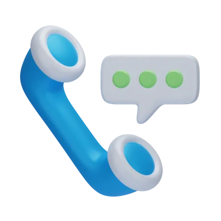 Phone Talk  3D Icon