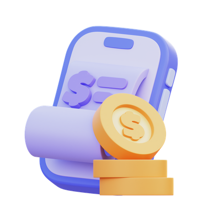 Phone Transaction  3D Icon