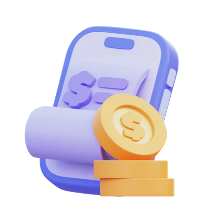 Phone Transaction  3D Icon