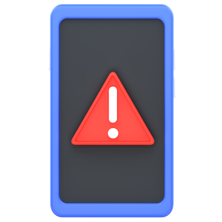 Phone Virus Warning  3D Icon