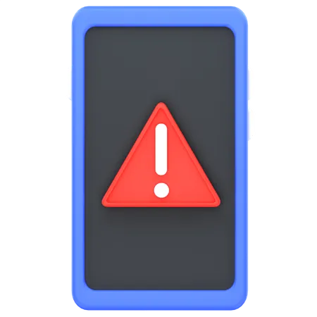Phone Virus Warning  3D Icon