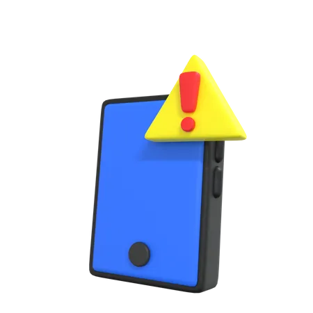 Phone Warning  3D Icon