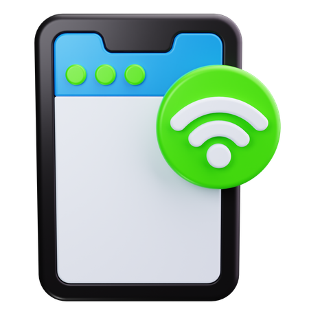 電話 Wi-Fi  3D Icon