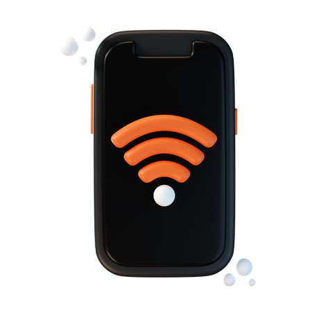 Phone Wifi  3D Icon