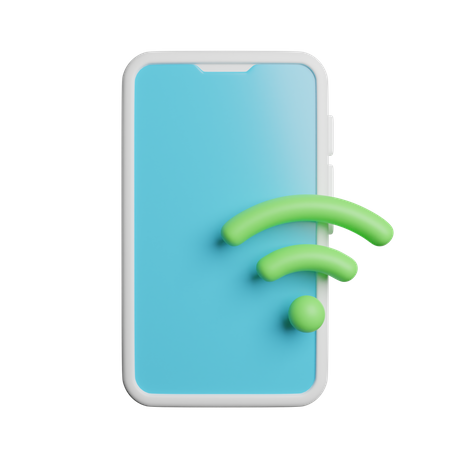 Phone Wifi  3D Icon