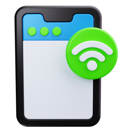 Phone Wifi  3D Icon