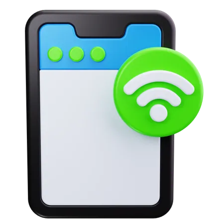 Phone Wifi  3D Icon