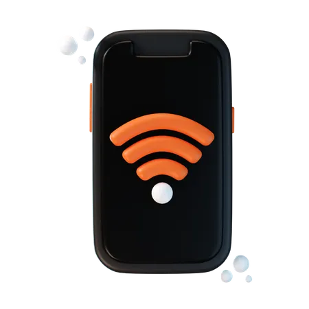 Phone Wifi  3D Icon