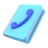 3d phone-book logo