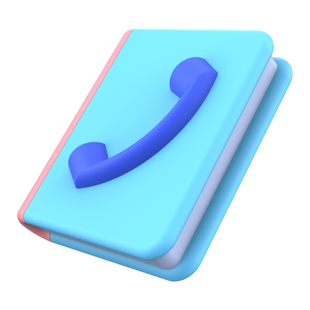 Phonebook  3D Illustration