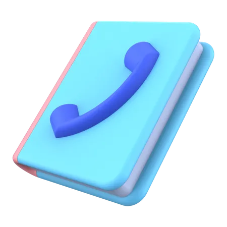 Phonebook  3D Illustration