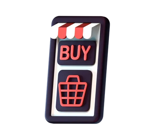 Phones shop  3D Icon
