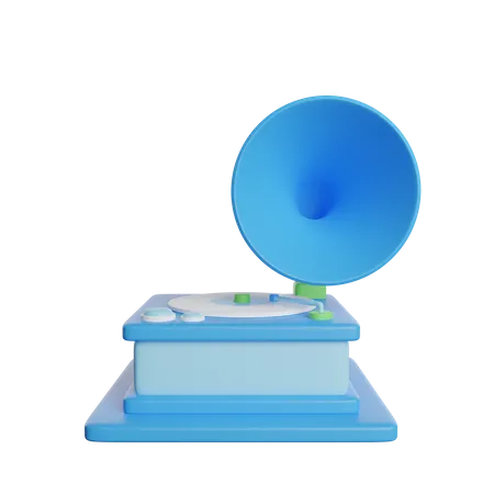 Phonograph  3D Icon