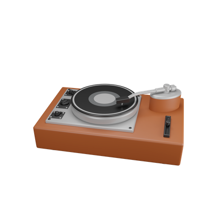 Phonograph 3D Illustration