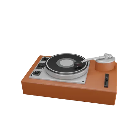Phonograph  3D Illustration