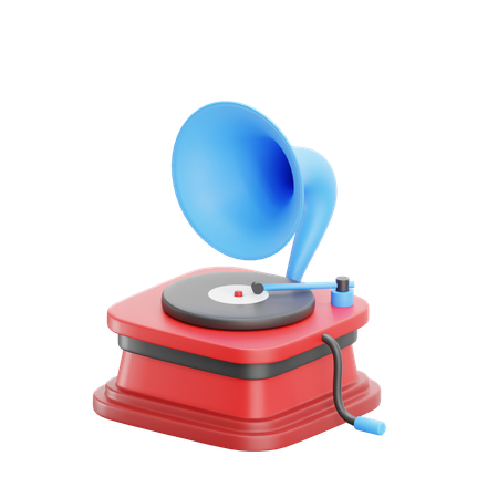 Phonographe  3D Icon