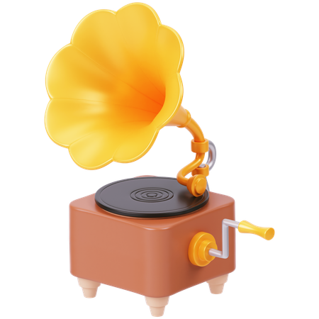 Phonographe  3D Icon