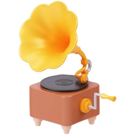 Phonographe  3D Icon