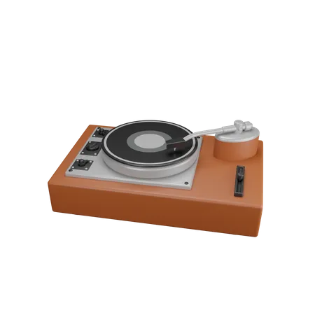 Phonographe  3D Illustration