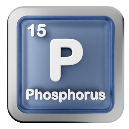 Phosphorus Periodic Table  3D Icon