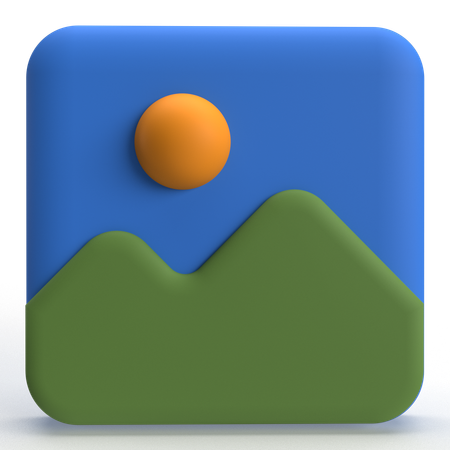 Photo  3D Icon