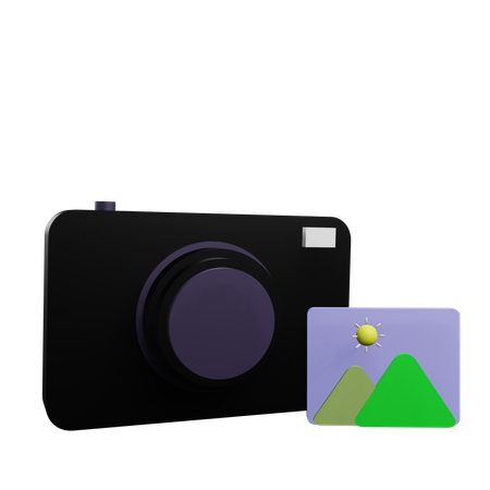 Photo Camera  3D Icon