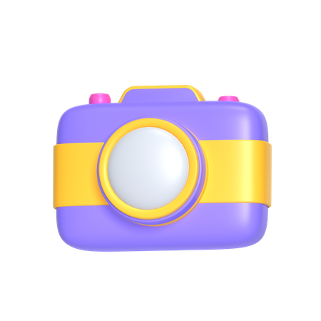 Photo camera 3D Icon