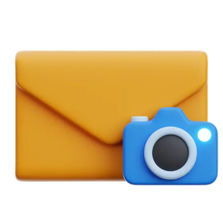 Email photo  3D Icon