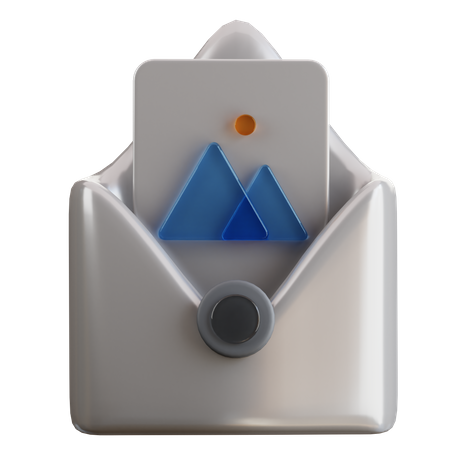 Email photo  3D Icon