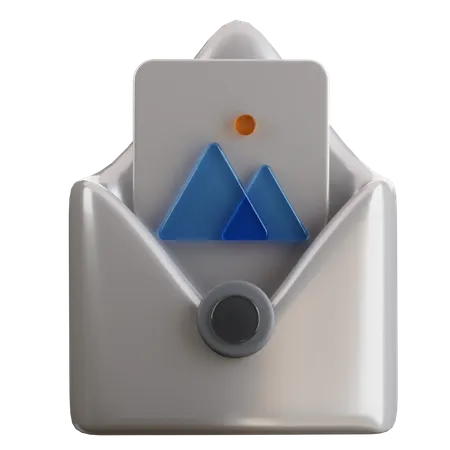 Email photo  3D Icon