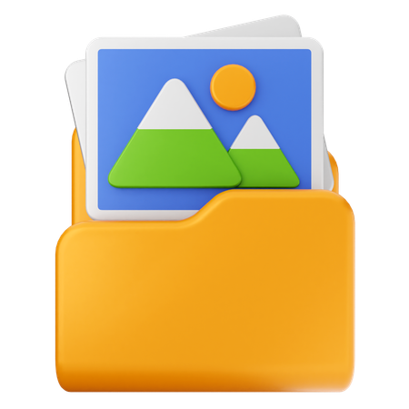 Photo Folder  3D Icon