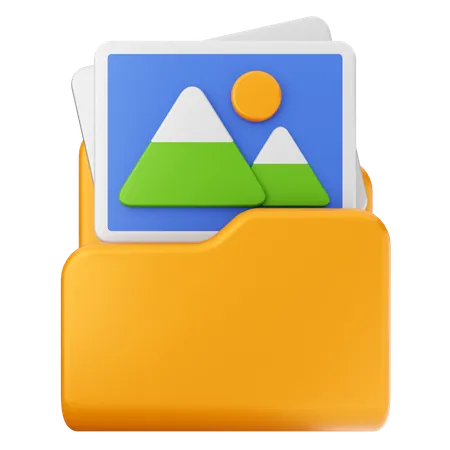 Photo Folder  3D Icon