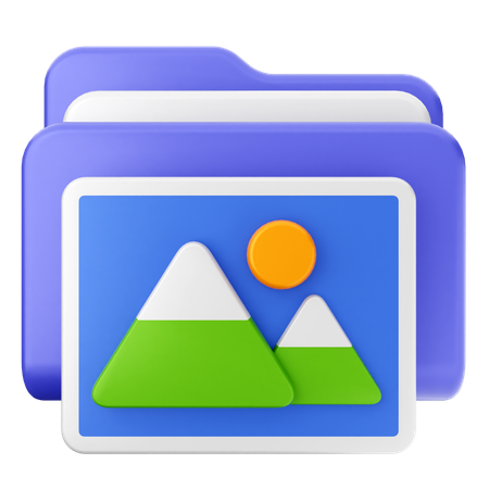 Photo Folder  3D Icon