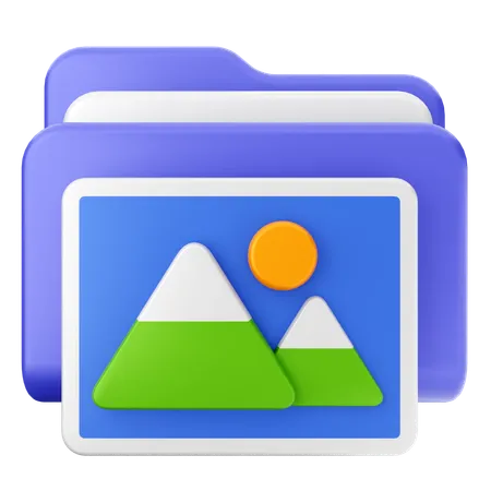 Photo Folder  3D Icon