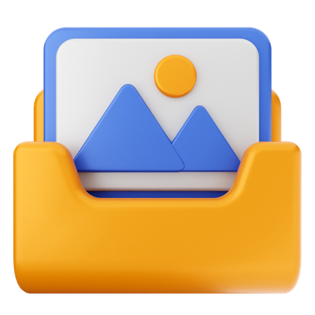 Photo Folder  3D Icon