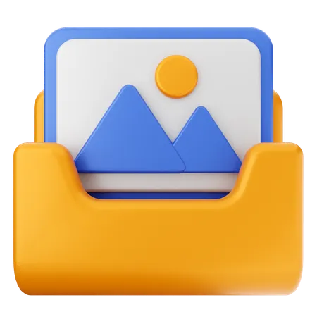 Photo Folder  3D Icon