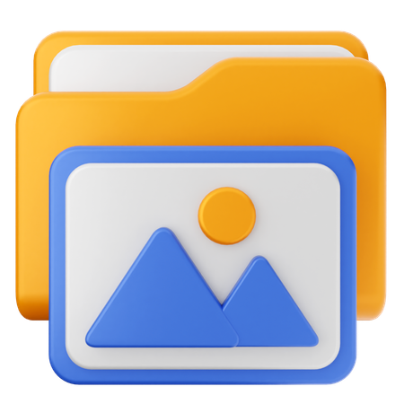 Photo Folder  3D Icon