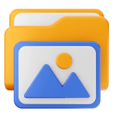 Photo Folder  3D Icon