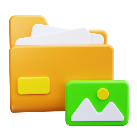 Photo Folder  3D Icon