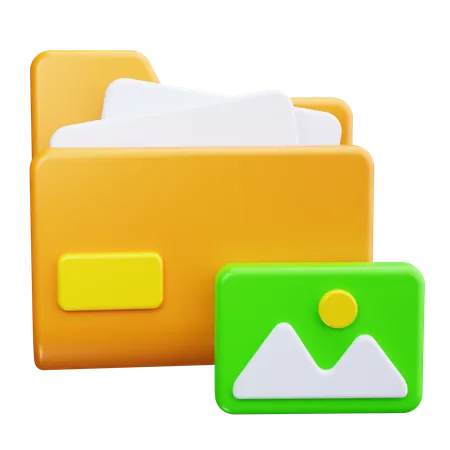 Photo Folder  3D Icon