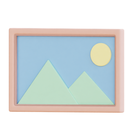 Photo Frame  3D Icon