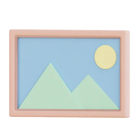 Photo Frame  3D Icon