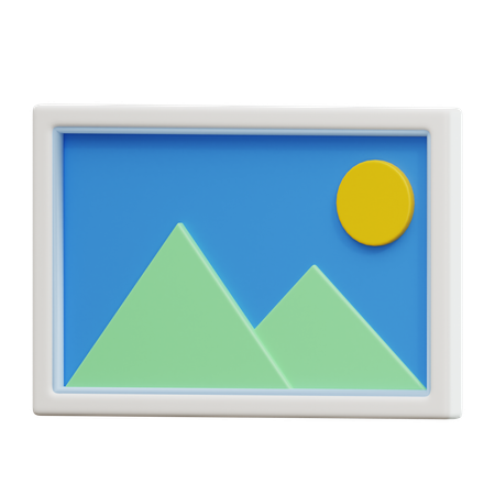 Photo Frame  3D Icon