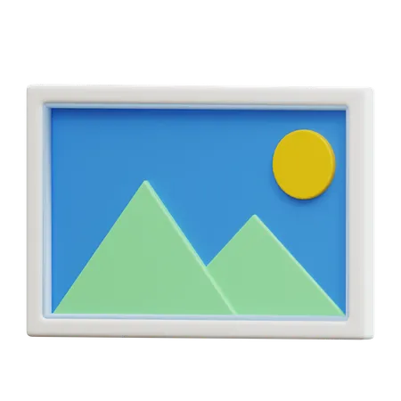 Photo Frame  3D Icon