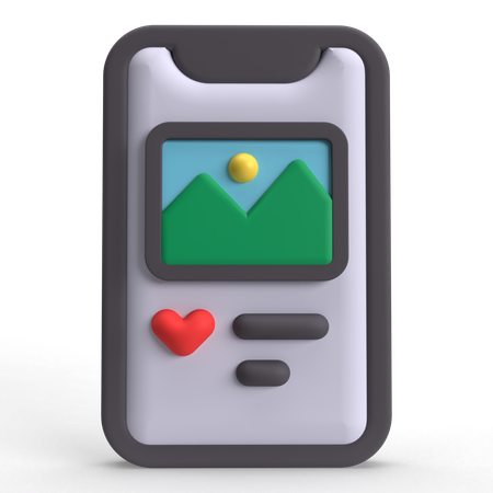 Photo Like  3D Icon